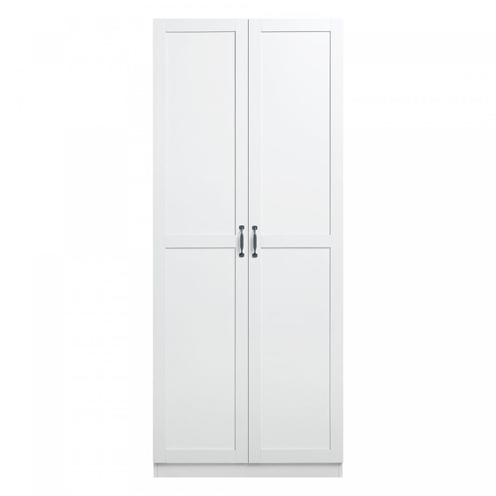Cornelia Modern 30\" Storage Cabinet in White (4-Shelf)