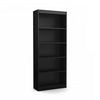 Axess 5-Shelf Bookcase - Pure Black