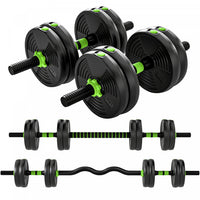 Soozier Adjustable Dumbbell Set, 3 in 1 Weights Set for Home Gym, 33lb