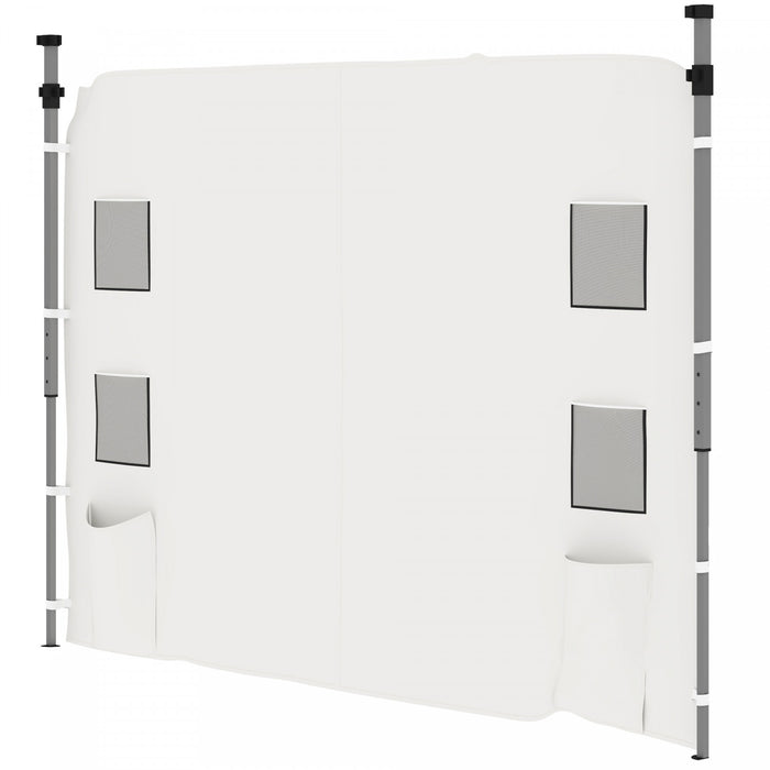 Outsunny Sidewall For 10x10ft Pop Up Canopies, 1 Pack Sidewall Only, White