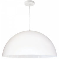Dainolite Ofelia 1 Light Pendant Large Matte White Lamp