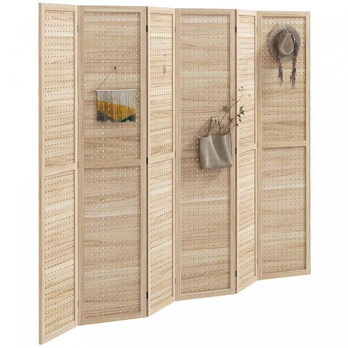 Homcom 6 Panel Folding Room Divider Privacy Screen Indoor Home Decoration
