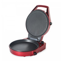 CHK Series Commercial Chef Countertop Pizza Maker & Indoor Grill, CHPG12R, Red 