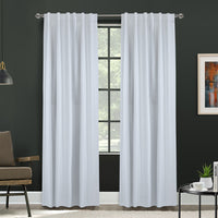 Baxter White Back Tab Curtain Panel - 52
