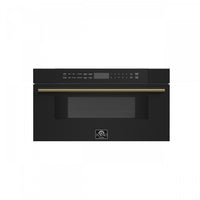 Forno Capoliveri Espresso 30-Inch Microwave Drawer, Black, 1.2 cu.ft - FMWDR3000-30BLK