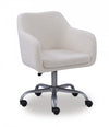 Rylen Fabric Sherpa Office Chair - White