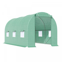 Outsunny 15' X 6.2' X 6.6' Walk-in Tunnel Greenhouse Garden Plant Seed Growing Warm House Outdoor Ho