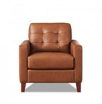 Hydeline Aiden Leather Chair - Brown