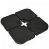 Outsunny 4 Piece Umbrella Base Stand w/ U Locking, Water or Sand Filled