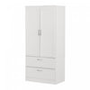 Acapella Wardrobe Armoire Pure White - South Shore Accent Cabinet