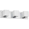 Dainolite Verona 3 Light Vanity Light Polished Chrome Finish White Glass Shade Lamp|Lumière de coiffeuse Verona de Dainolite avec abat-jour en verre blanc, fini chromé poli et 3 ampoules