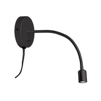 Dainolite Wynne LED Wall Sconce 3w Matte Black Lamp
