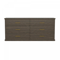Clifford Traditional Dresser in Walnut (6-Drawer)