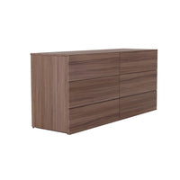 Nordika James 6-Drawer Dresser - Walnut