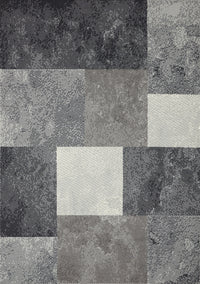 Florence Grey Faded Squares Rug, 5'3