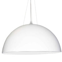 Dainolite Dome 3 Bulb Pendant White Finish Lamp