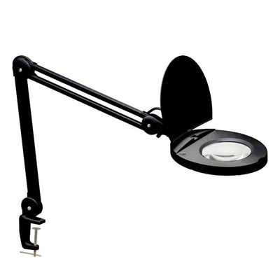 Dainolite LED Magnifier Lamp 8w Black Finish|Lampe à loupe de Dainolite avec fini noir et ampoule à DEL de 8 W