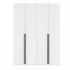 Lee Modern 32\" Wardrobe Closet in White - Set of 2 Armoire