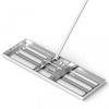 Costway Lawn Leveling Rake 30\" X 10\" Heavy Duty Level Lawn Tool For Garden Backyard/lawn Silver