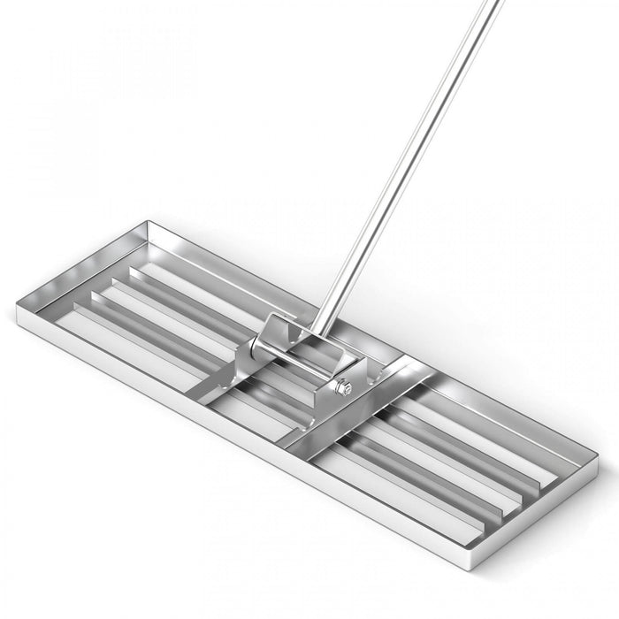 Costway Lawn Leveling Rake 30\" X 10\" Heavy Duty Level Lawn Tool For Garden Backyard/lawn Silver