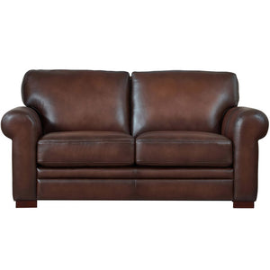 Hydeline Brookfield Leather Loveseat - Brown