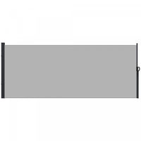 Outsunny 13' X 6' Retractable Side Awning, Garden Privacy Screen, Light Grey