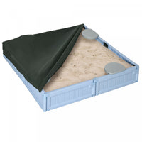 Diy Kids Sandbox With Waterproof Oxford Cover, Sand Playset Station With Bottom Fabric Liner, For 3-