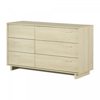 Noah 6-Drawer Dresser Bleached Oak - South Shore
