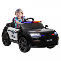 Qaba 12v Electric Car For Kids, Battery Powered Ride-On Kids Car Police Car With Remote Control, 4 S