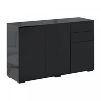 HOMCOM Kitchen Sideboard with Push-Open Drawers and Storage Cabinets