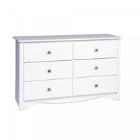 Monterey Kids 6-Drawer Dresser - White