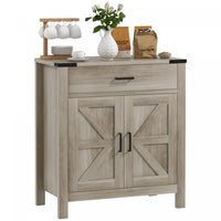HOMCOM Sideboard Buffet Cabinet w/ Drawer and Shelf, Farmhouse Sideboard