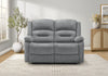 Small 2-Seater Power Reclining Love Seat, 50\" Wide, Usb Port Included, Blue Fabric Recliner