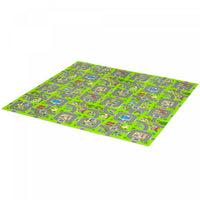 Qaba Kids Foam Puzzle Floor Tiles Baby Toddler Play Mat 36pcs W/ 24 Side Mat Anti-slip Crawling Lear