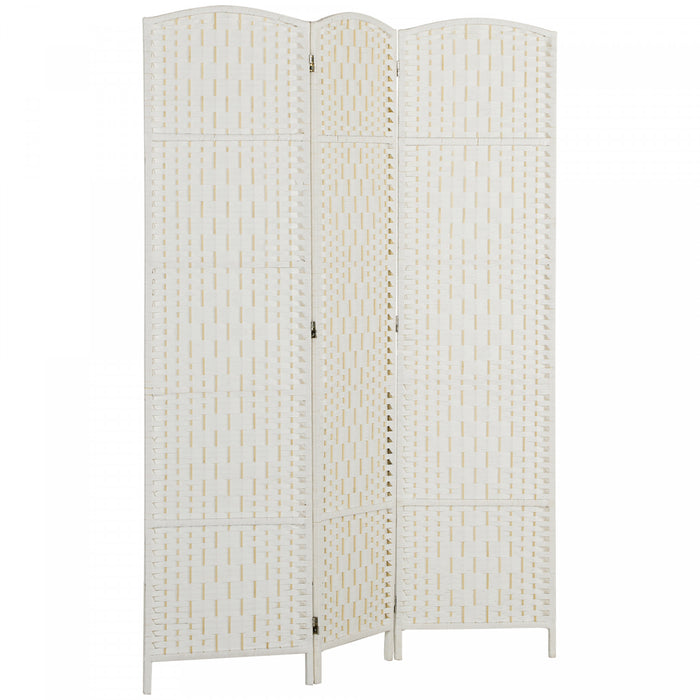 HOMCOM 3 Panel Folding Room Divider Privacy Screen Indoor Home Decoration