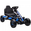 Qaba Kids Pedal Go Kart, Ride on Toy with Automatic Clutch, Brake, Non-Slip EVA Tires, Pedal Car for Boys Girls 3-6 Years, Blue