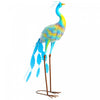 Outsunny Peacock Garden Statue, 32.7\" Standing Steel Lawn Ornament