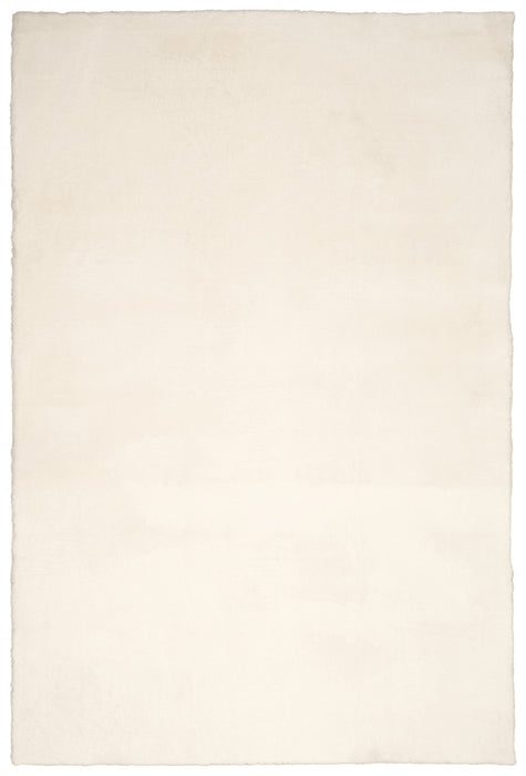 Argo Plush & Shags Cream Washable Rug 8'0\" x 10'0\" Indoor Area Rug