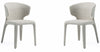 Manhattan Comfort Set of 2 Conrad Modern Woven Tweed Dining Chairs - Wheat