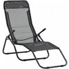 Outsunny Foldable Patio Lounge Chair Black