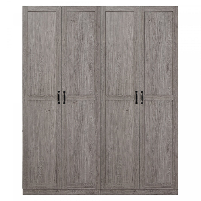 Hopkins Modern 30\" Storage Cabinet in Gray (4-Shelf) - Set of 2 Armoire