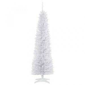 Homcom 6ft Pencil Artificial Christmas Tree With 390 Branches