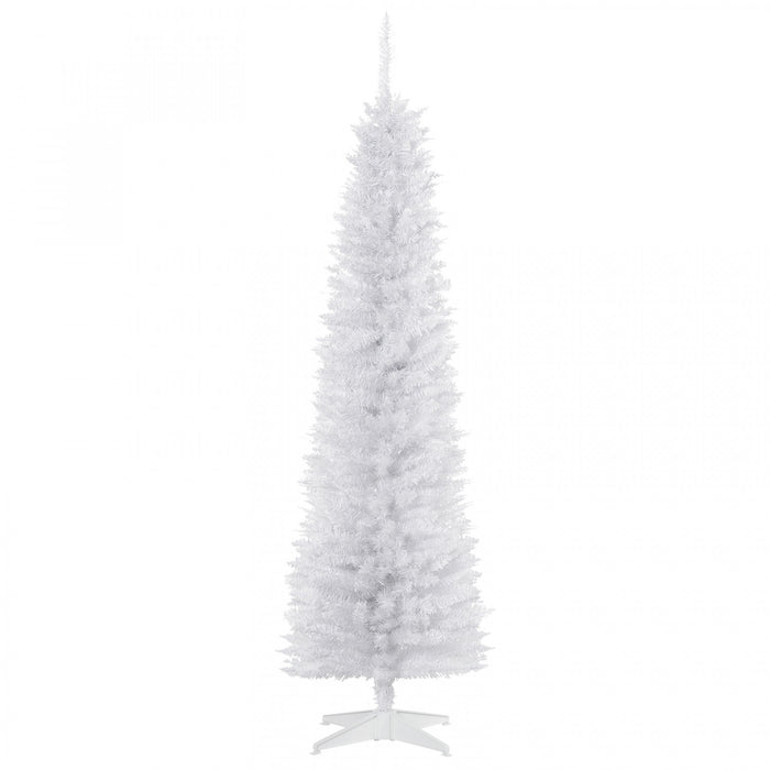 Homcom 6ft Pencil Artificial Christmas Tree With 390 Branches