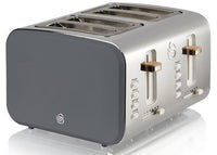 Salton Swan Nordic 4-Slice Toaster - ST14620GRYN