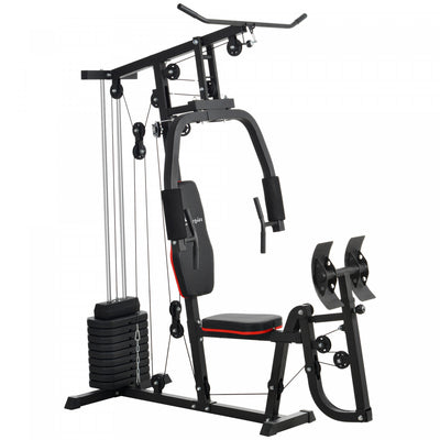 Soozier Multi-functional Home Gym Workout Equipment With Leg Press Machine