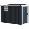 Outsunny 4' X 8' Metal Tool Shed, Outdoor Shed With Window And 2 Vents