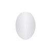 Mortise 20 Inch Frameless Oval Mirror In Chrome