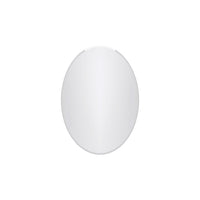 Mortise 20 Inch Frameless Oval Mirror In Chrome 