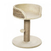 Pawhut Small Cat Tree With Scratching Post, Perch, Toy Ball, Cat Tower For Indoor Cats - 16\" X 16\" X 19\", Beige