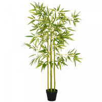 Outsunny 4' Artificial Bamboo Tree Fake Plant Indoor Decoration